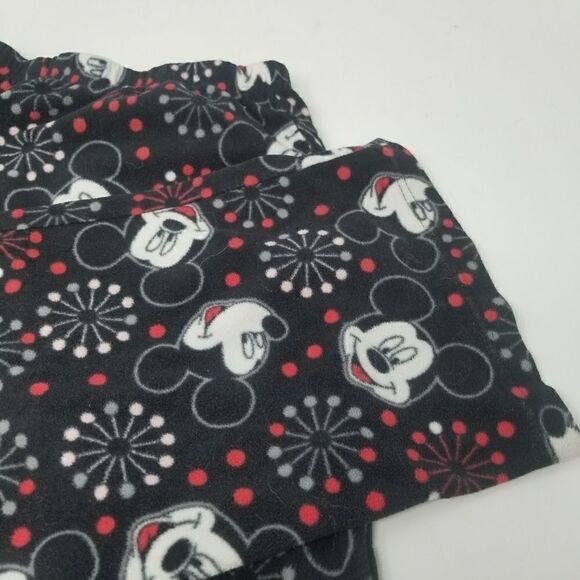 Cute black white red warm fleece Mickey Mouse jammie pants or day fleece pants. - Picture 13 of 13